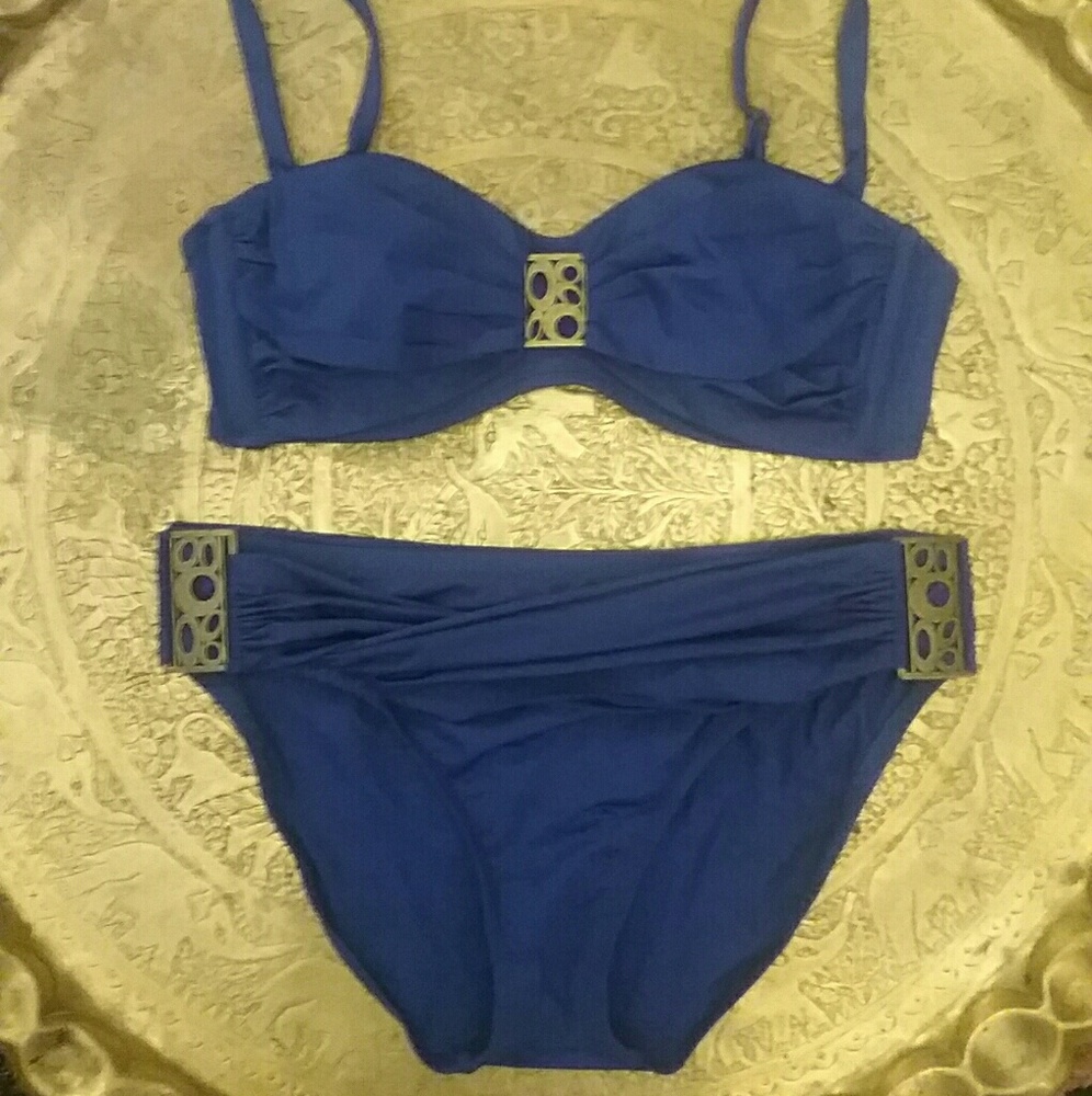 BECCA Sophisticated 2 piece bikini in royal blue